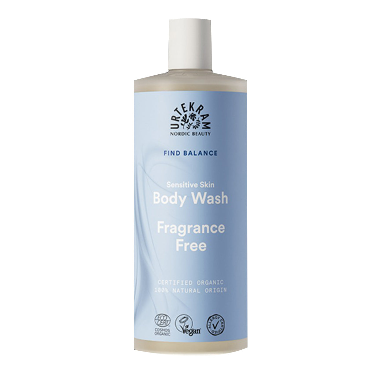 Gel de baño sin fragancia Urtekram 500 ml
