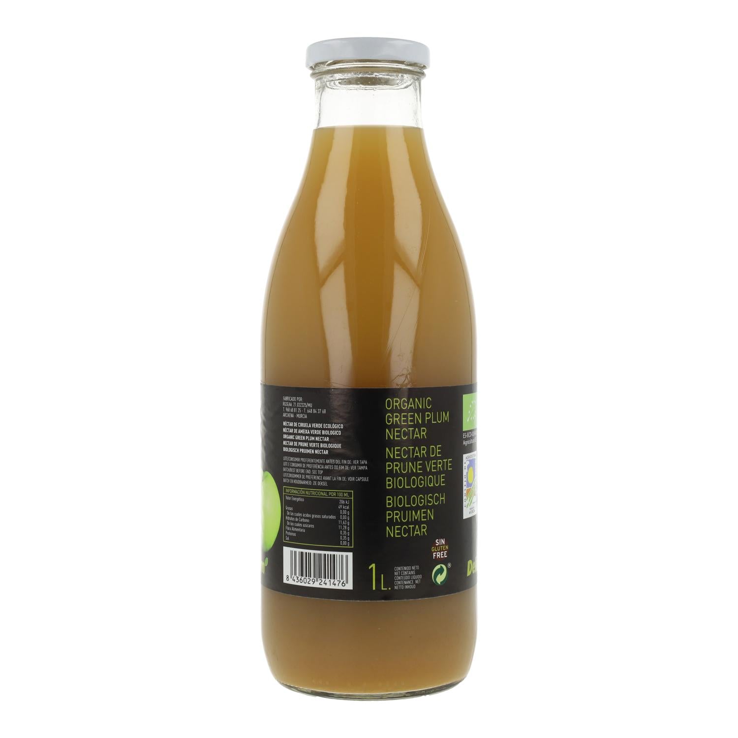 Néctar de Ciruela  Verde Ecológico  Bio Delizum 1L