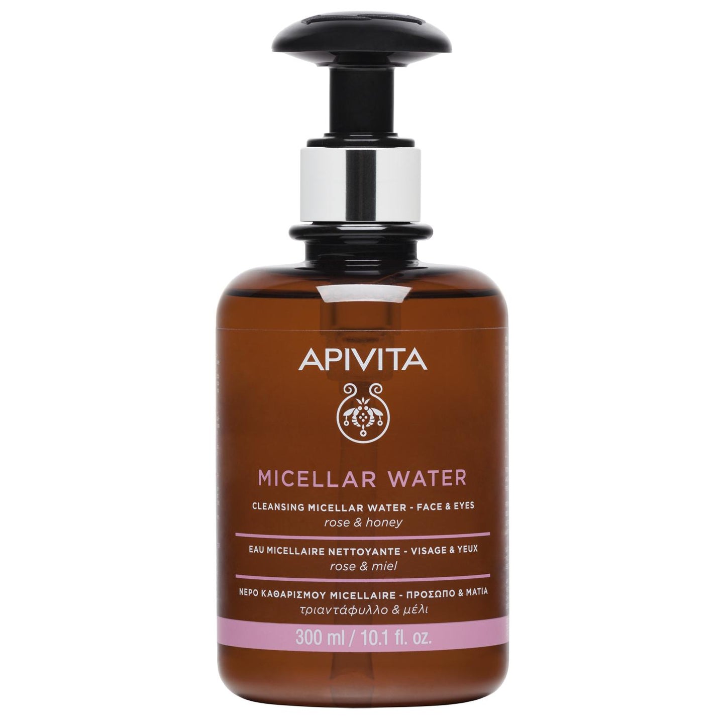 Agua micelar rosa y miel Apivita 300 ml