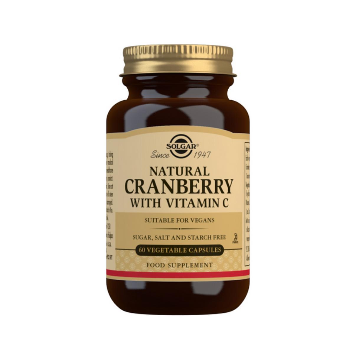 Arándano Rojo con Vitamina C – Solgar 60 cápsulas vegetales