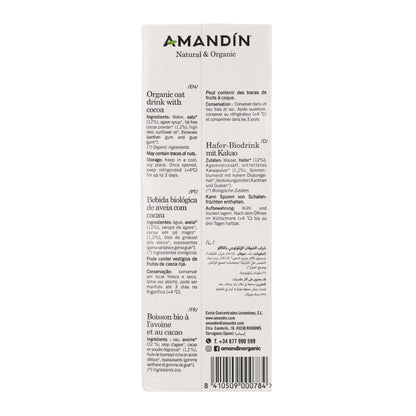 Boisson avoine au cacao Bio Amandin 1L