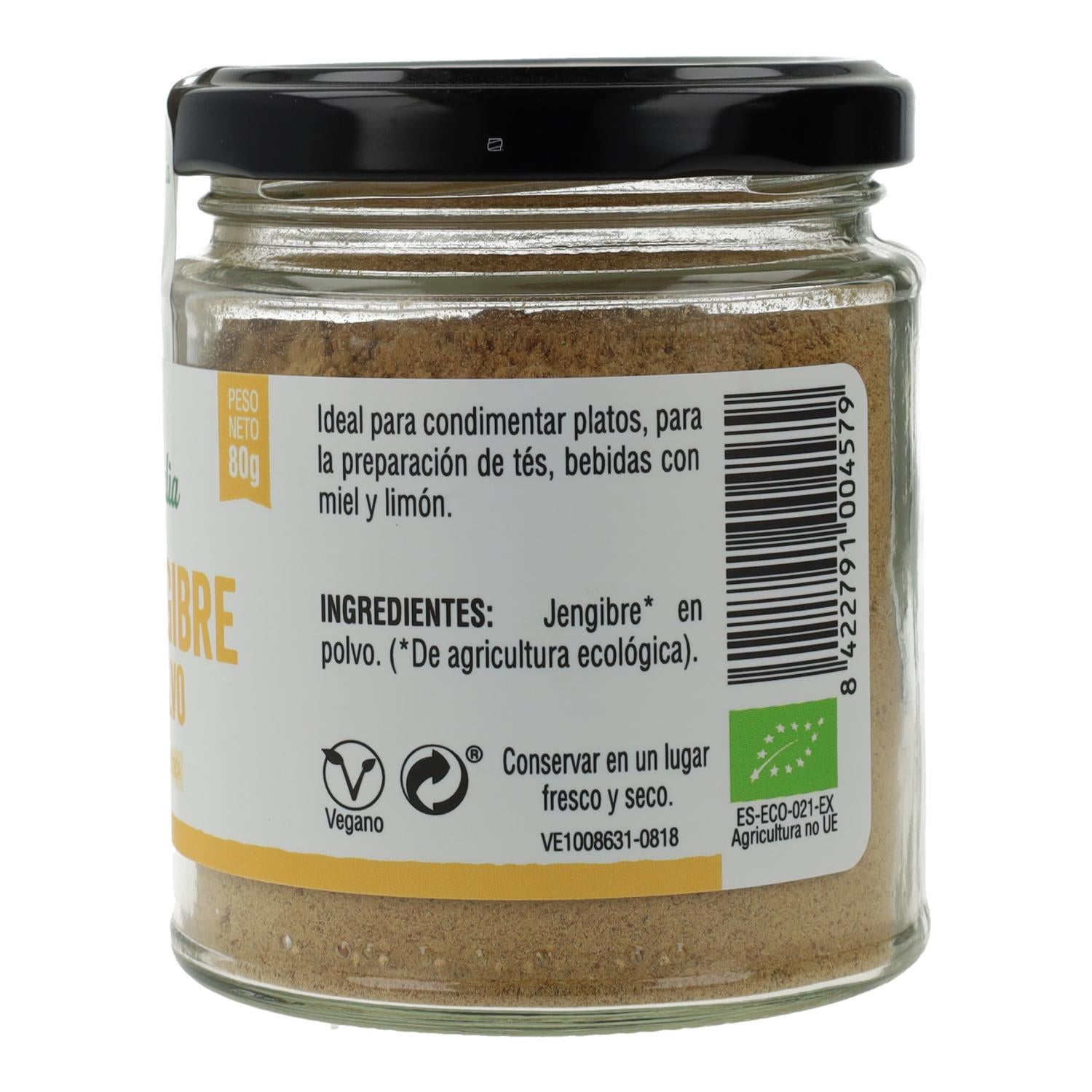 Jengibre en polvo Bio Vegetalia 80 g
