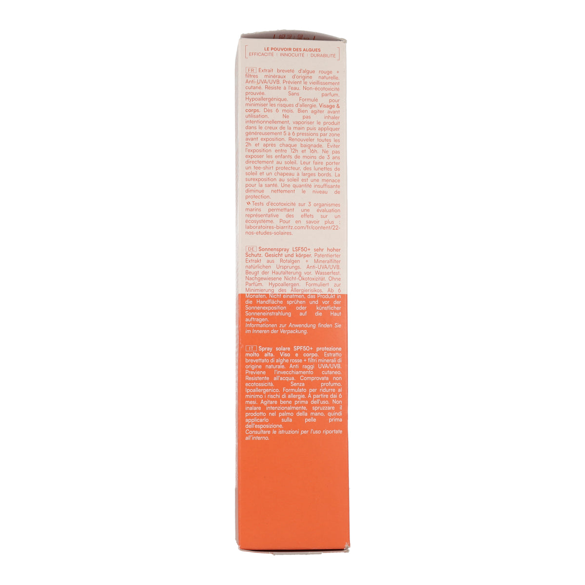 Spray solaire visage & corps spf 50+ Biarritz 150 ml