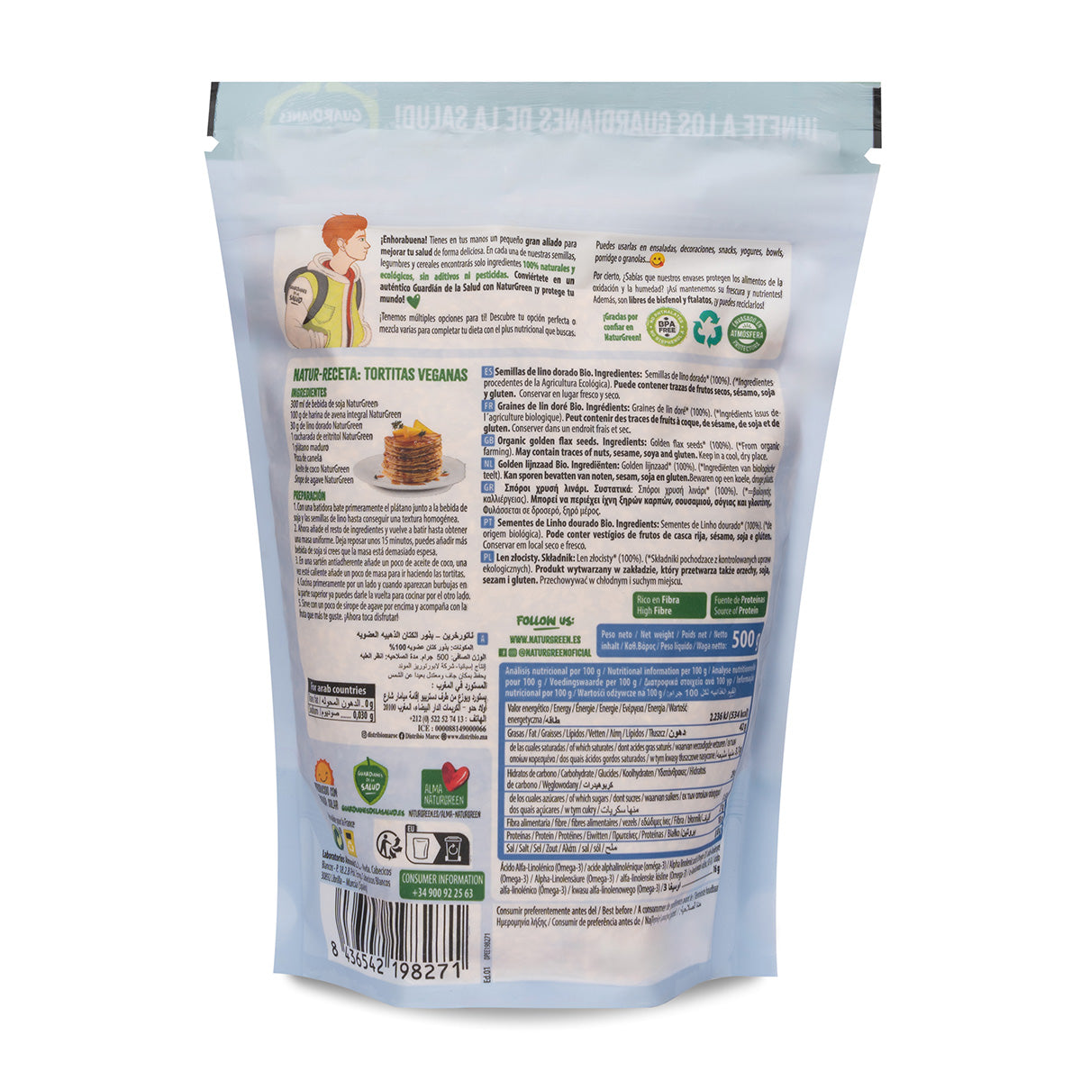 Lino Dorado Naturgreen 500 g
