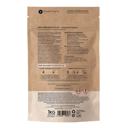 Percarbonato Plus blanqueante especial para ropa Planeta Huerto 1 Kg