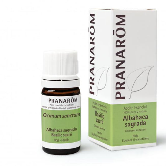 Aceite esencial Albahaca Sagrada Hoja Pranarom 5 ml