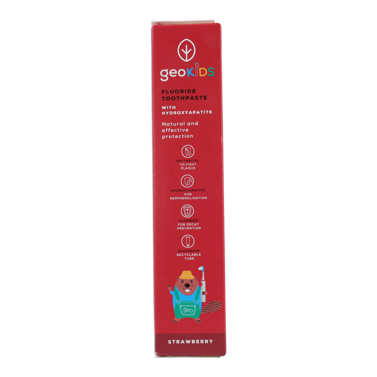 Pasta de dientes para niños con flúor Infantil Fresa Georganics 75 ml