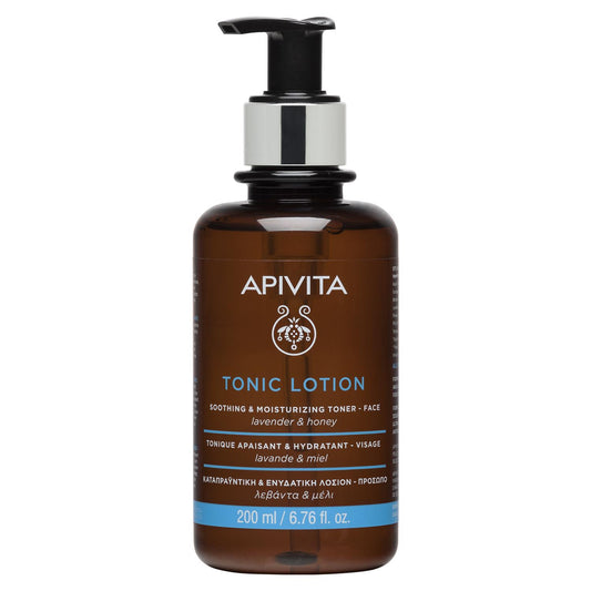 Loción tónica facial 2 en 1 con lavanda y miel 200 ml Apivita