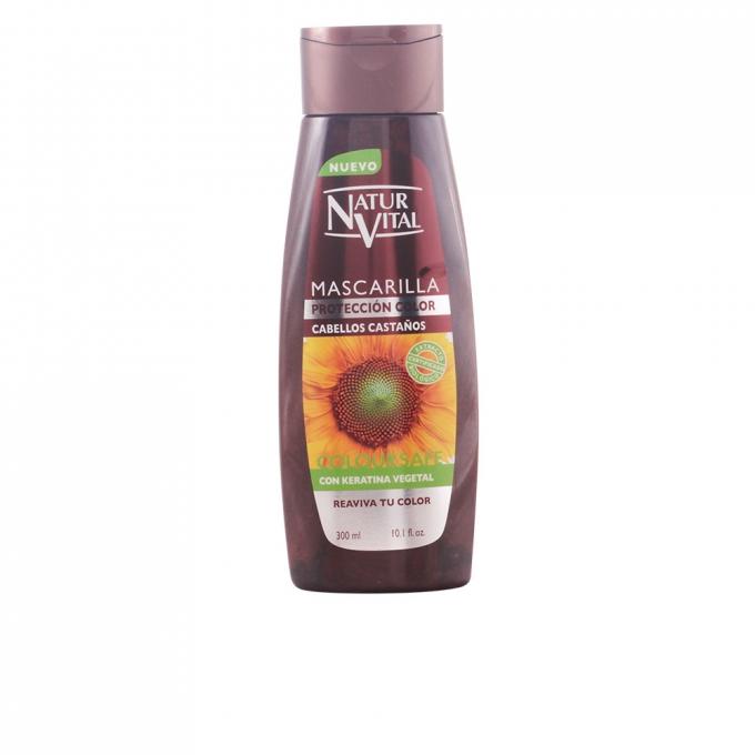 Mascarilla para pelo teñido castaño Natur Vital 300ml