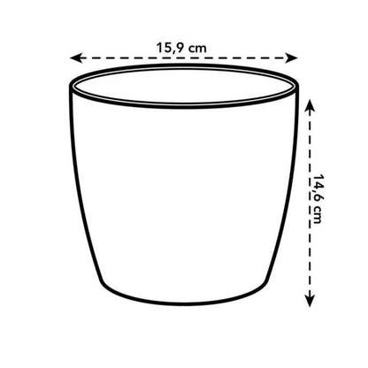 Macetero reciclado Coffee Collection Round Elho 22 cm