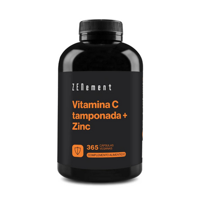 Vitamina C tamponada + Zinc Zenement 365 cápsulas veganas
