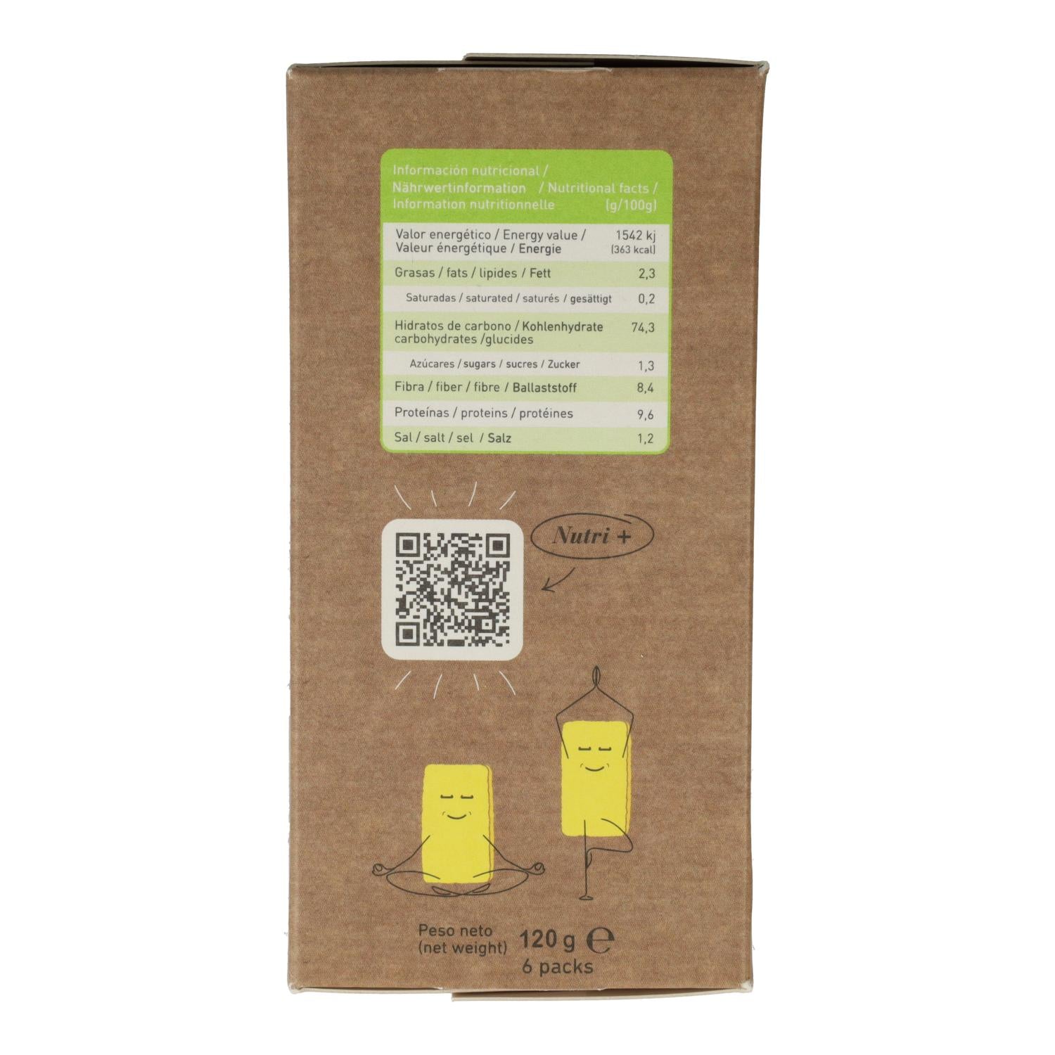 Crackers sarraceno y quinoa BIO Sin Gluten Zealia 120 gr