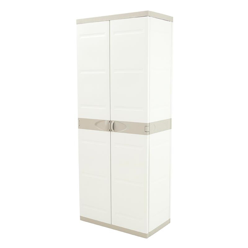 Armario Escobero 70 cm Titanium Plastiken Beige (Reacondicionado)