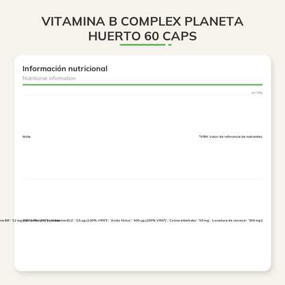 Información nutricional