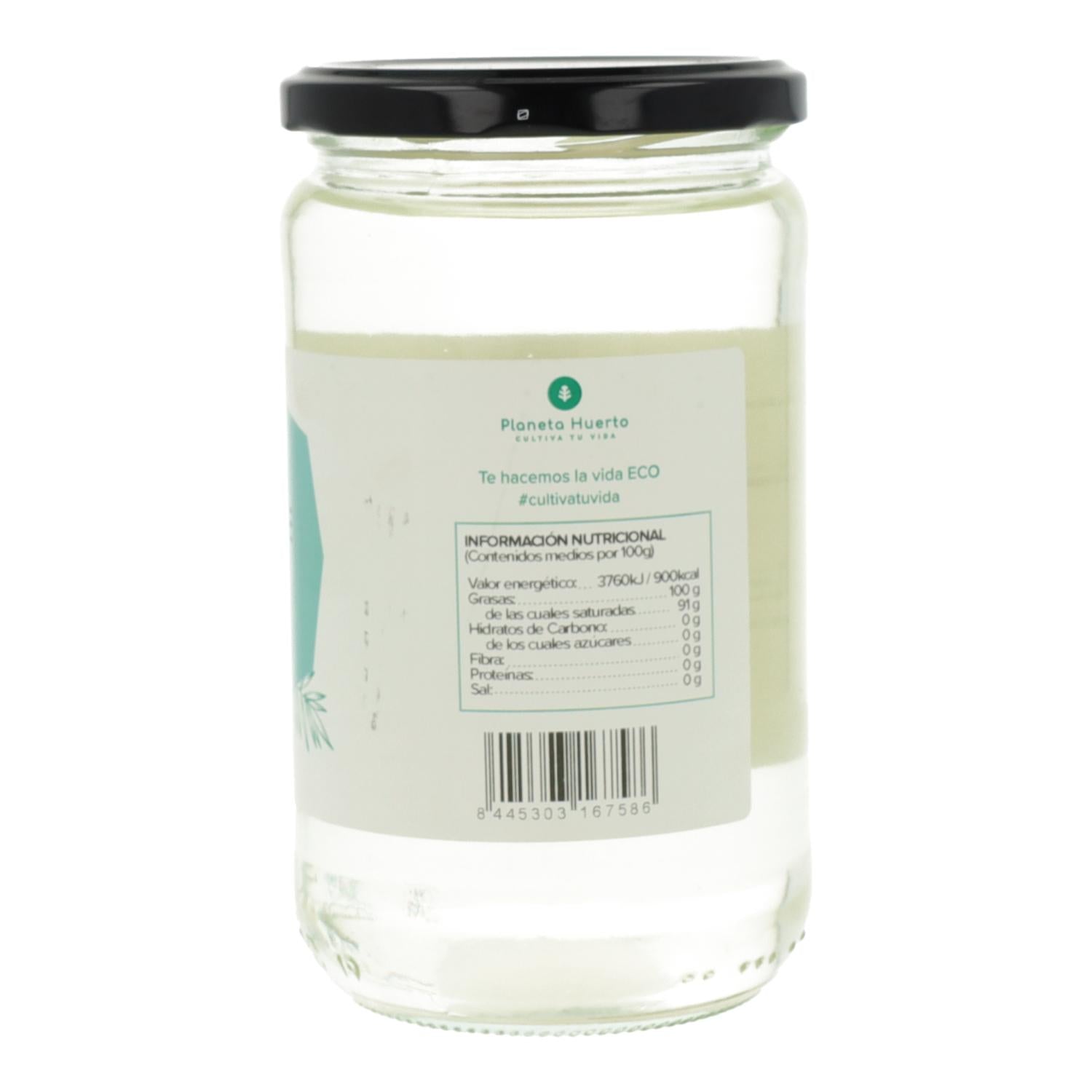 Pack 3xAceite de coco desodorizado ECO Planeta Huerto 500 ml