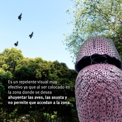 Búho espantapájaros con cabeza giratoria Biotop 41 cm