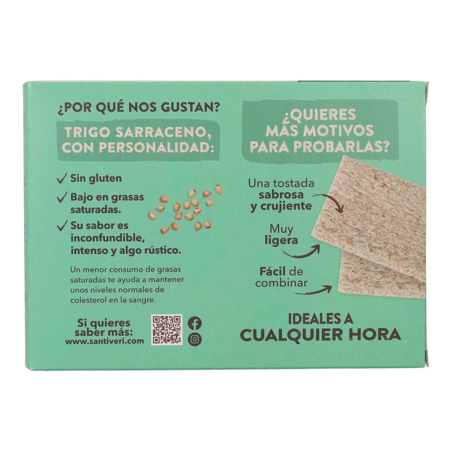 Tostadas Ligeras y Crujientes de Trigo Sarraceno Bio Santiveri 100 g
