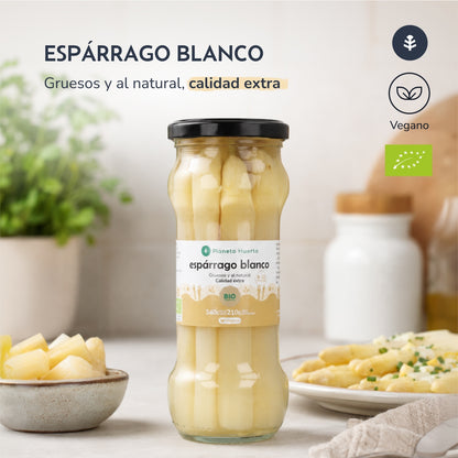 Asperges blanches épaisses ECO Planeta Huerto 340 g