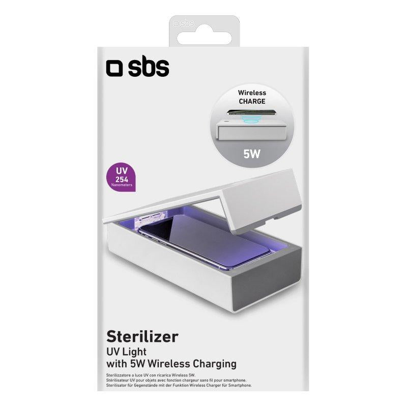 Esterilizador UV ocn recarga inalámbrica de 5W SBS