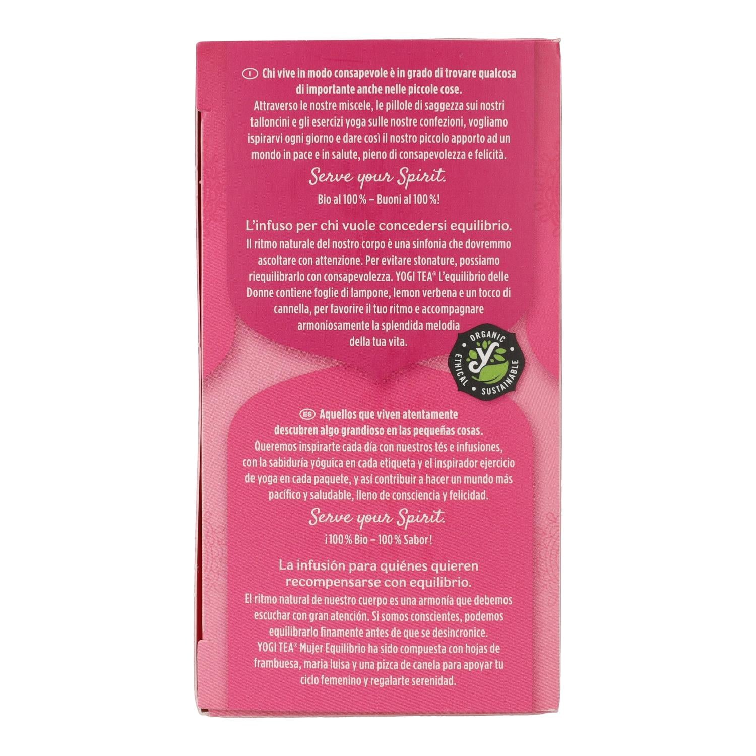 Yogi Tea BIO Mujer equilibrio, 17 bolsitas