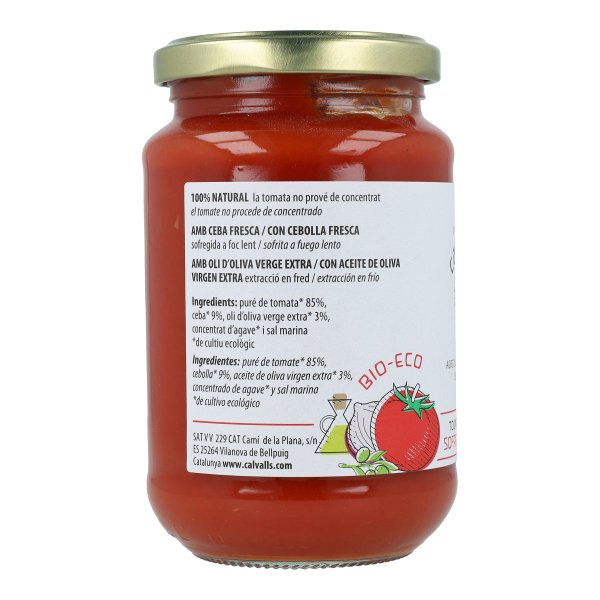 Tomate frit Bio Cal Valls, 350 g