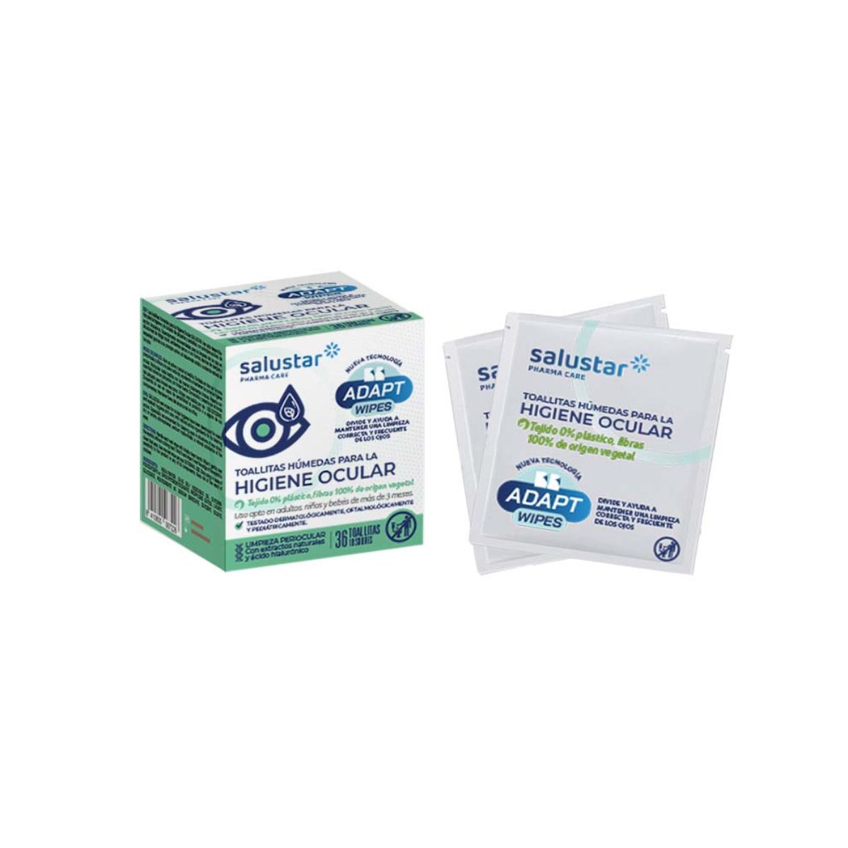 Toallitas para la higiene ocular Salustar 36 unidades
