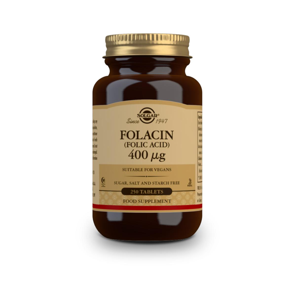 Folacín ácido fólico 250 cápsulas