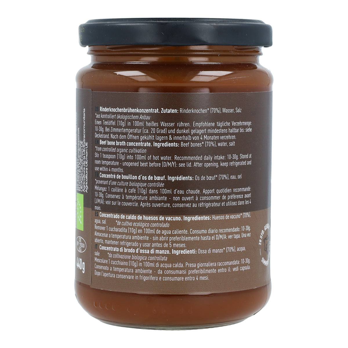 Caldo de Huesos de Ternera Concentrado BIO Jarmino 440 g
