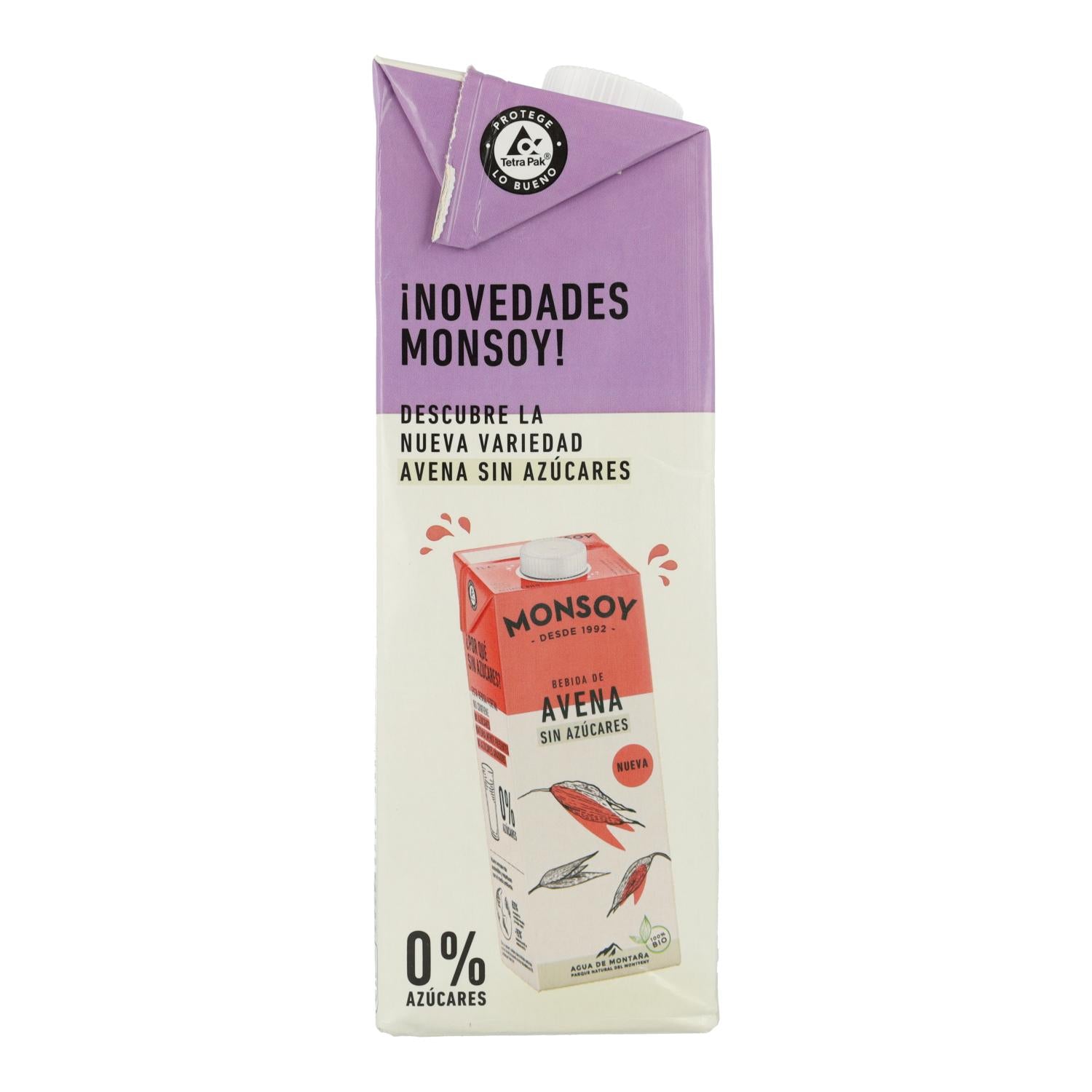 Bebida vegetal de Arroz Bio Monsoy 1 L