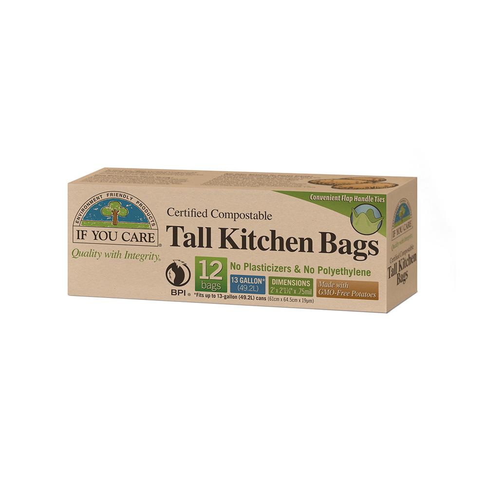 Bolsas de Basura 50 litros Compostables If You Care 12 Uds