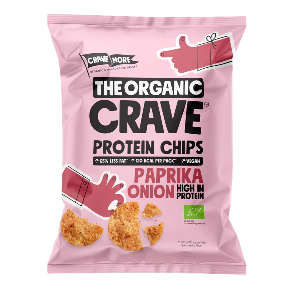 Chips Proteicos de Lentejas Paprika & Onion 30 g