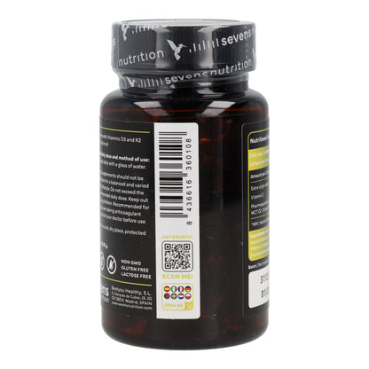 Vitamine D3 + K2 Sevens Nutrition 180 capsules