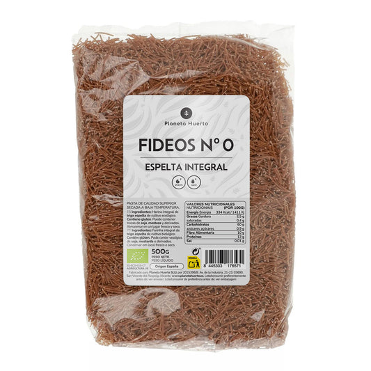 Nouilles d'épeautre complet nº0 ECO Planeta Huerto 500gr