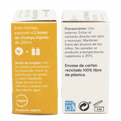 Shampooing fortifiant solide aux acides aminés Planeta Huerto 85 g