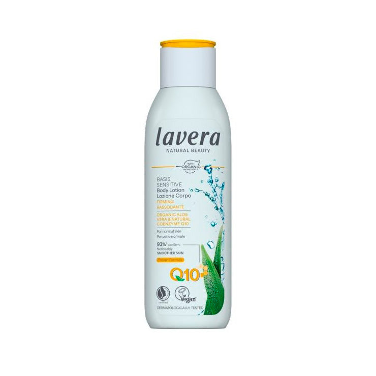 Lotion raffermissante pour le corps Q10 basis sensitv, Lavera 250 ml
