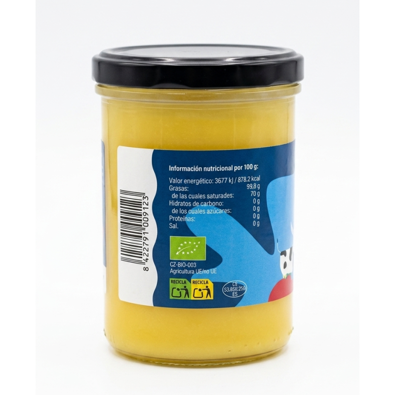 Beurre clarifié Ghee 100 % naturel Vegetalia 450 ml