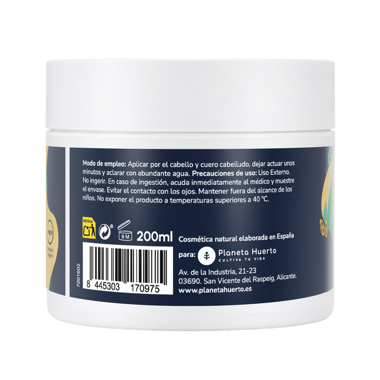 Planet Orchard Curly Method Masque hydratant 200 ml