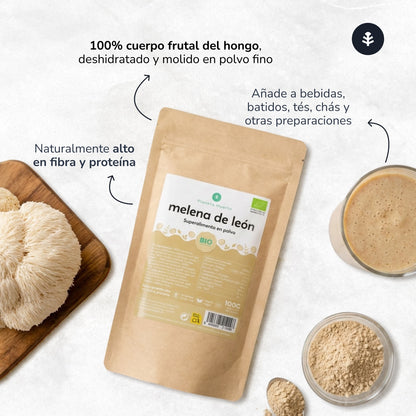 Crinière de lion en poudre 100% BIO Planeta Huerto 100 g