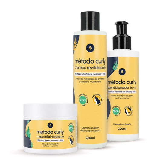 Curly Method Pack : shampoing, masque et laisser agir Planeta Huerto