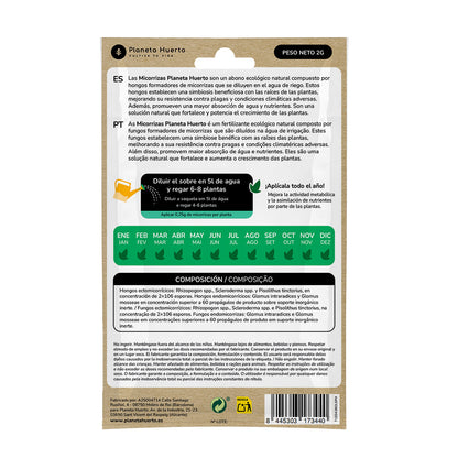 Mycorhizes Planeta Huerto Sachet pour 2 L