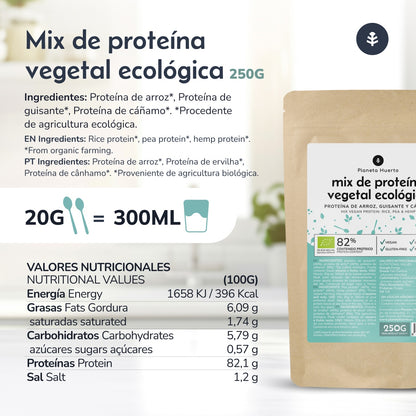 Mélange de protéines végétaliennes pour sportifs Planeta Huerto 250 g