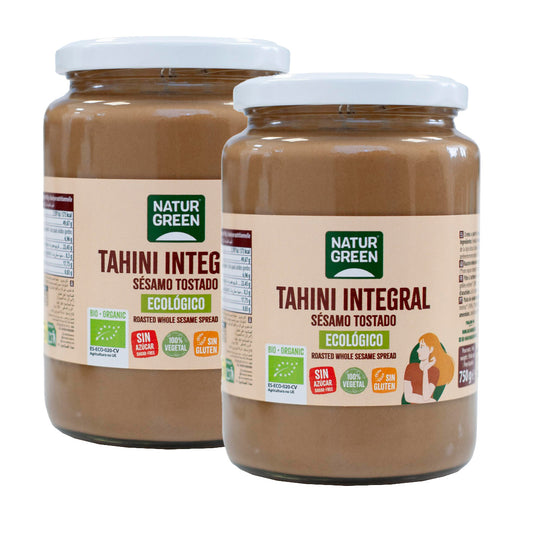Lot de 2 pots de tahini grillé Naturgreen de 800 g