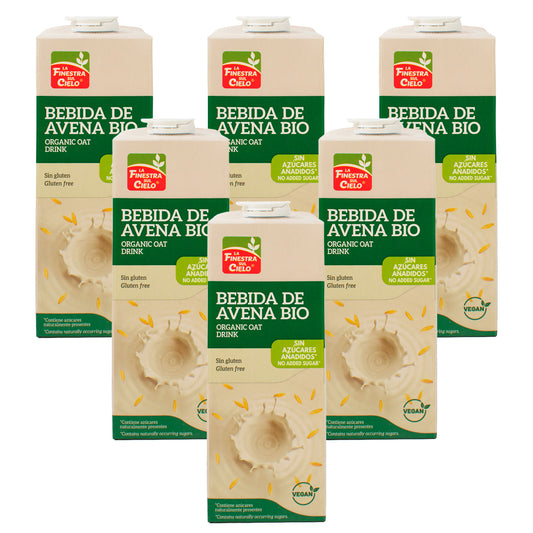 Pack 6 x Boisson à l'avoine sans gluten La Finestra Sul Cielo 1 L