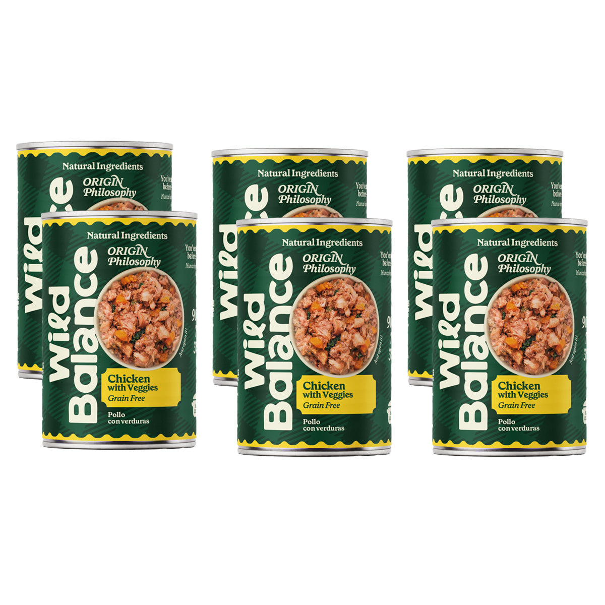 Pack poulet barf pour chiens 6 x 400 g Wild Balance