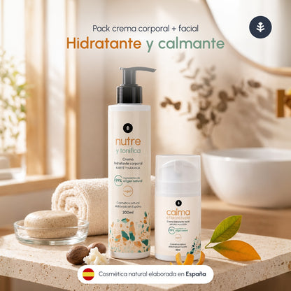 Crème hydratante pour le visage à l'argan et au coton Planeta Huerto 50 ml