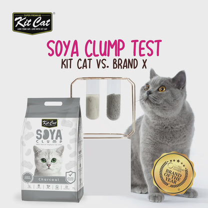 Kit Cat Arena Eco SoyaClump - Charcoal 7 L Litière pour chat
