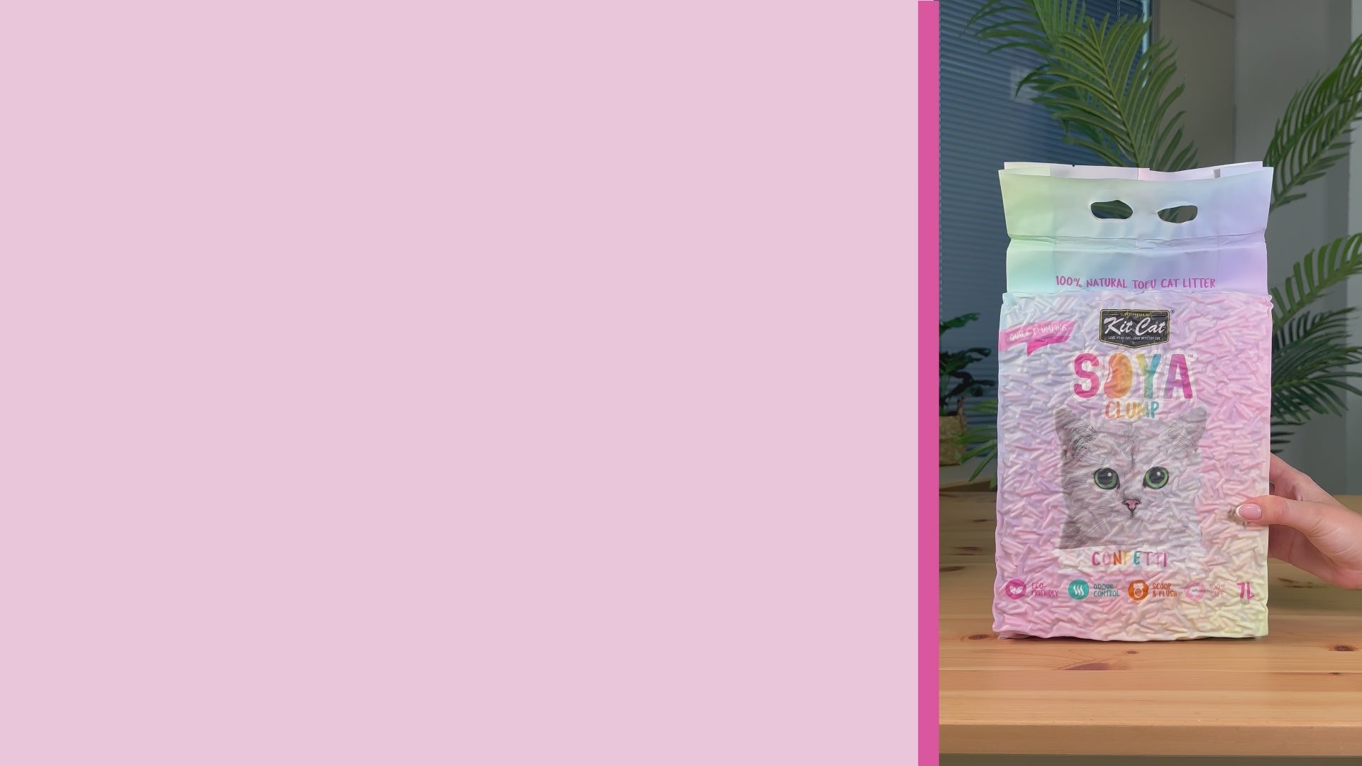 Kit Cat Arena Eco SoyaClump - Green Tea 7 L Litière pour chat
