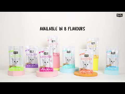 Kit Cat Cat Stick - Poulet & Baies sauvages 15 g Snack semi-humide pour chats