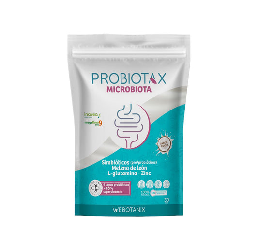Probiotax Microbiote avec probiotiques et prébiotiques WeBotanix 150 g