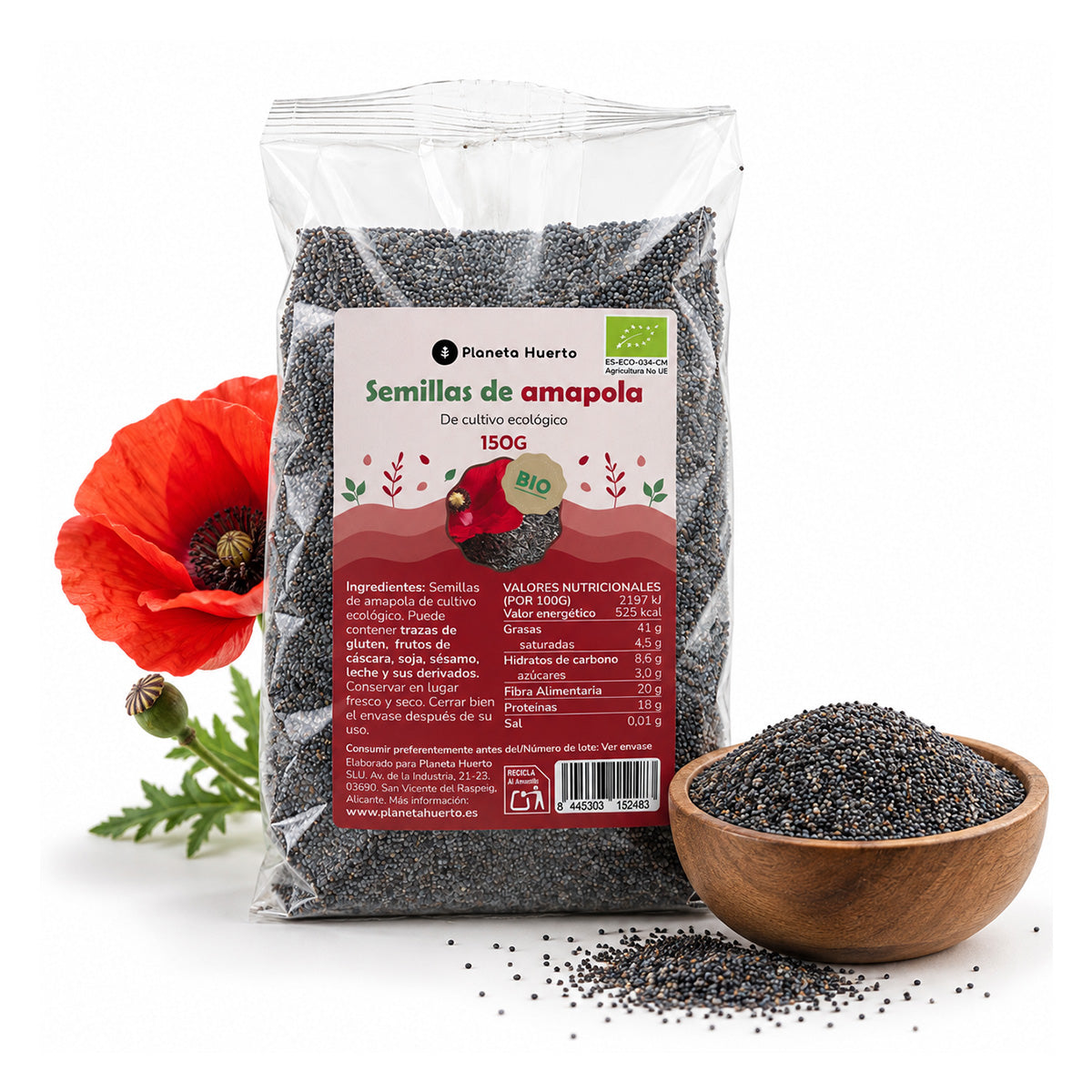Graines de pavot ECO Planeta Huerto 150 g